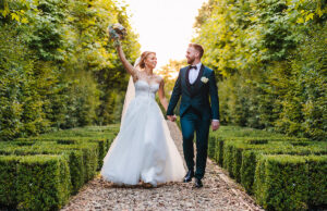 Plenerowa sesja ślubna w dniu ceremonii