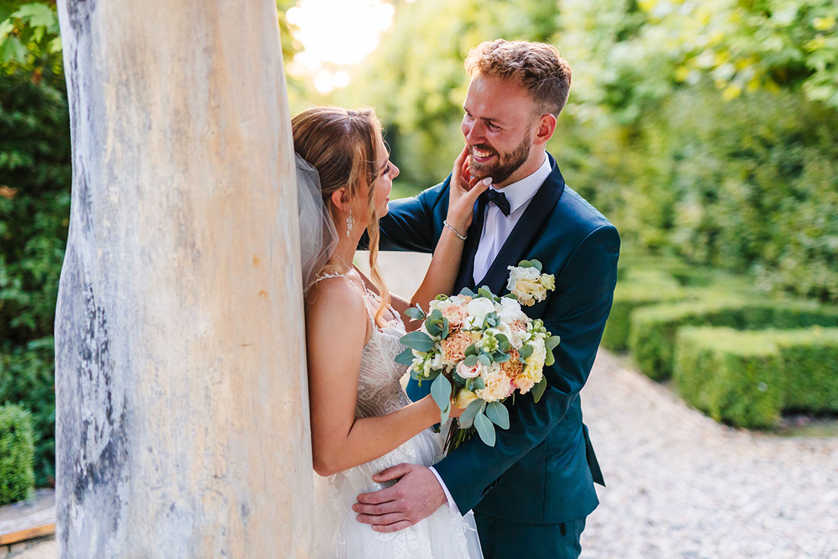Plenerowa sesja ślubna w dniu ceremonii